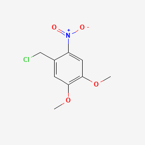 1-(chloromethyl)-4,5-dimethoxy-2-nitrobenzene Structure