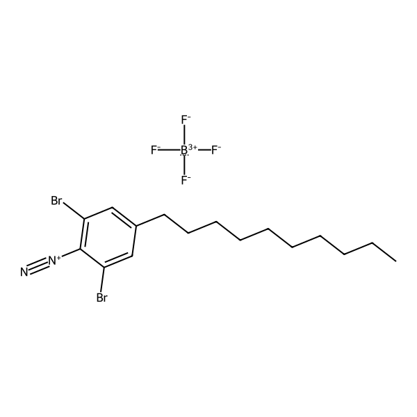 Benzenediazonium, 2,6-dibromo-4-decyl-, tetrafluoroborate(1-) (1:1) (ACI) Structure