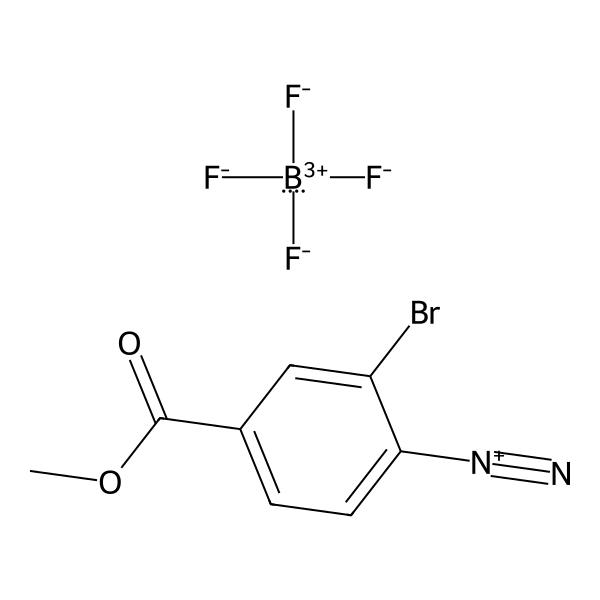 Benzenediazonium, 2-bromo-4-(methoxycarbonyl)-, tetrafluoroborate(1-) (1:1) (ACI) Structure