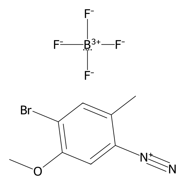 Benzenediazonium, 4-bromo-5-methoxy-2-methyl-, tetrafluoroborate(1-) (1:1) (ACI) Structure