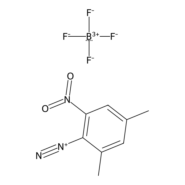 Benzenediazonium, 2,4-dimethyl-6-nitro-, tetrafluoroborate(1-) (1:1) (ACI) Structure