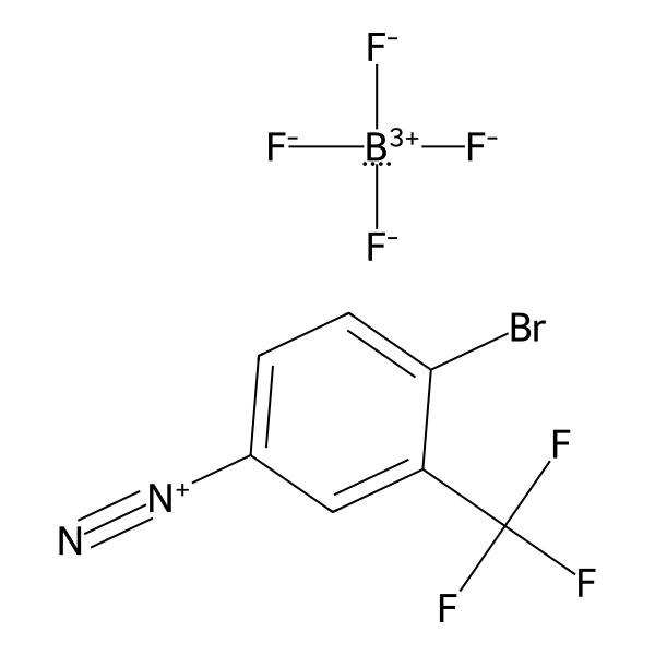 Benzenediazonium, 4-bromo-3-(trifluoromethyl)-, tetrafluoroborate(1-) (1:1) (ACI) Structure