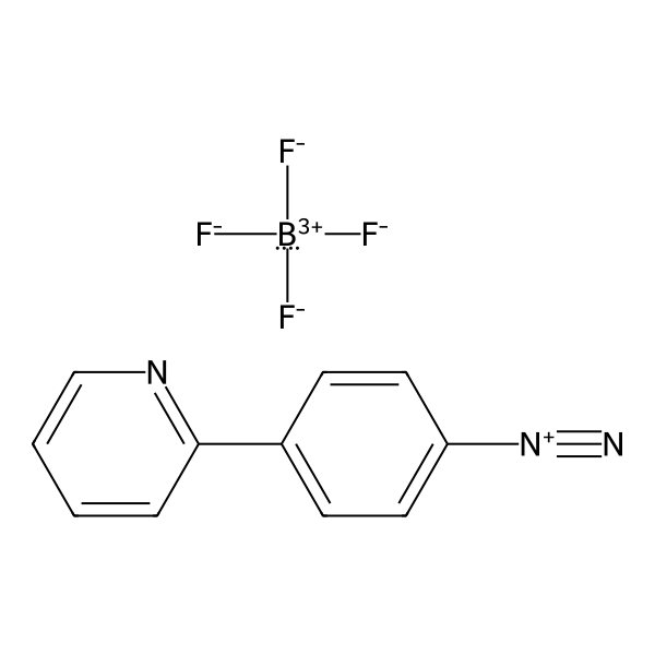 Benzenediazonium, 4-(2-pyridinyl)-, tetrafluoroborate(1-) (1:1) (ACI) Structure