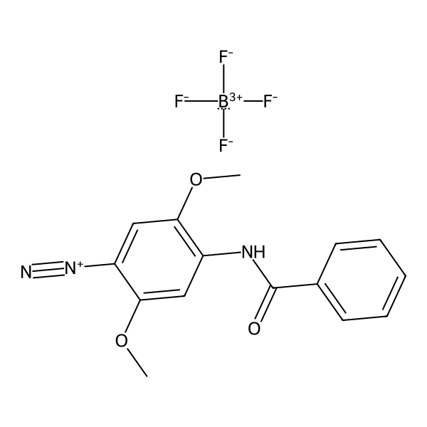 Benzenediazonium, 4-(benzoylamino)-2,5-dimethoxy-, tetrafluoroborate(1-) (1:1) (ACI) Structure