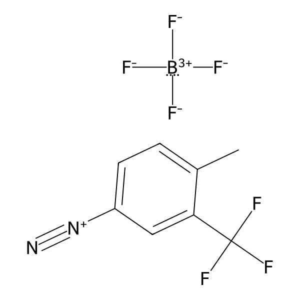 Benzenediazonium, 4-methyl-3-(trifluoromethyl)-, tetrafluoroborate(1-) (1:1) (ACI) Structure