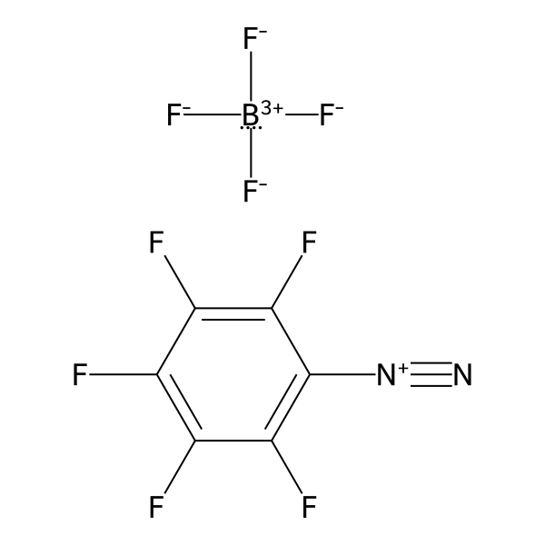 Benzenediazonium, 2,3,4,5,6-pentafluoro-, tetrafluoroborate(1-) (1:1) (ACI) Structure