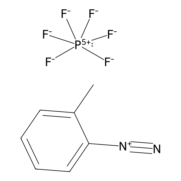 Benzenediazonium, 2-methyl-, hexafluorophosphate(1-) (1:1) (ACI) Structure