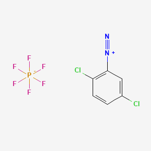 Benzenediazonium, 2,5-dichloro-, hexafluorophosphate(1-) (1:1) (ACI) Structure