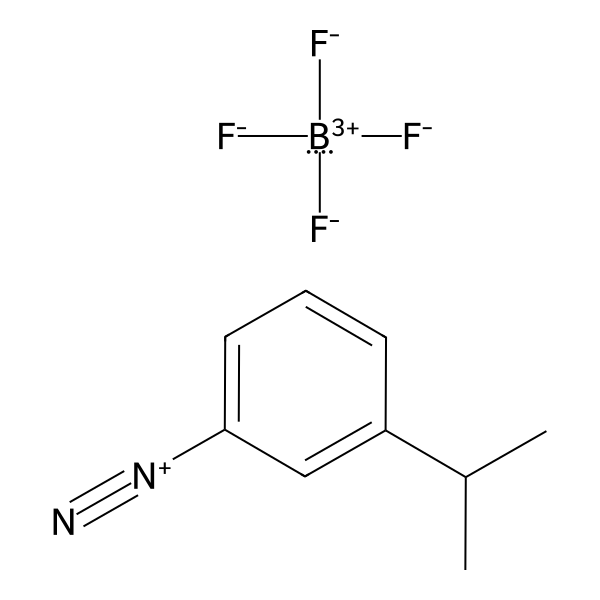 Benzenediazonium, 3-(1-methylethyl)-, tetrafluoroborate(1-) (1:1) (ACI) Structure