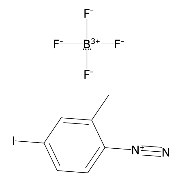 Benzenediazonium, 4-iodo-2-methyl-, tetrafluoroborate(1-) (1:1) (ACI) Structure