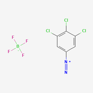 Benzenediazonium, 3,4,5-trichloro-, tetrafluoroborate(1-) (1:1) (ACI) Structure