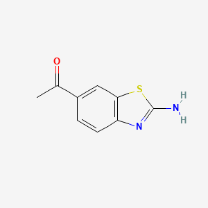 1-(2-amino-1,3-benzothiazol-6-yl)ethan-1-one Structure