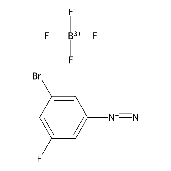Benzenediazonium, 3-bromo-5-fluoro-, tetrafluoroborate(1-) (1:1) (ACI) Structure