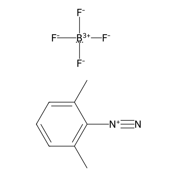 Benzenediazonium, 2,6-dimethyl-, tetrafluoroborate(1-) (1:1) (ACI) Structure
