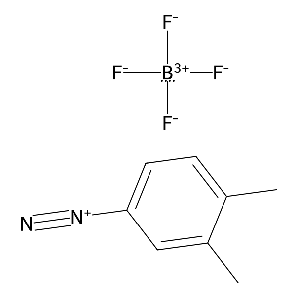 Benzenediazonium, 3,4-dimethyl-, tetrafluoroborate(1-) (1:1) (ACI) Structure