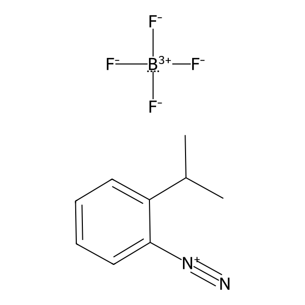 Benzenediazonium, 2-(1-methylethyl)-, tetrafluoroborate(1-) (1:1) (ACI) Structure