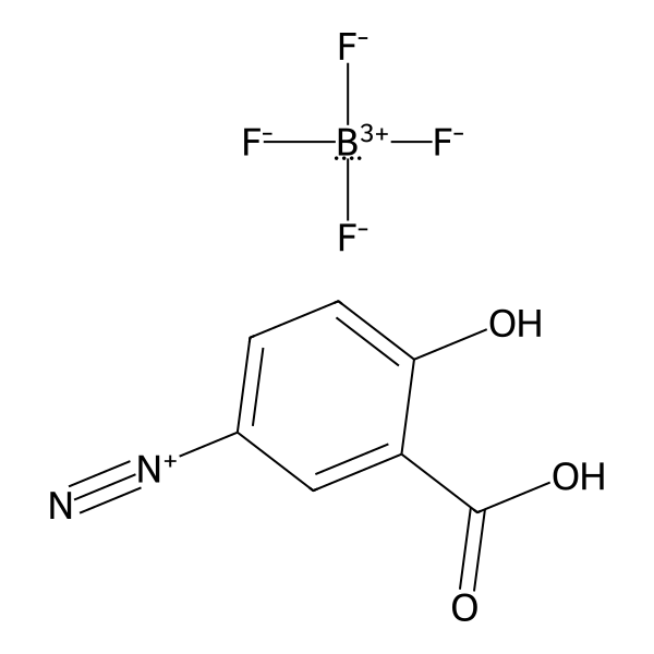 Benzenediazonium, 3-carboxy-4-hydroxy-, tetrafluoroborate(1-) (1:1) (ACI) Structure