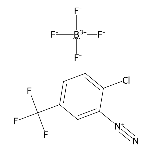 Benzenediazonium, 2-chloro-5-(trifluoromethyl)-, tetrafluoroborate(1-) (1:1) (ACI) Structure