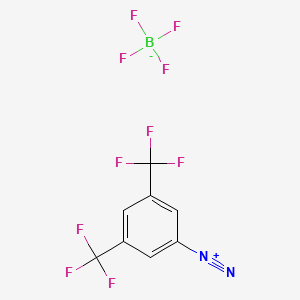 Benzenediazonium, 3,5-bis(trifluoromethyl)-, tetrafluoroborate(1-) (1:1) (ACI) Structure