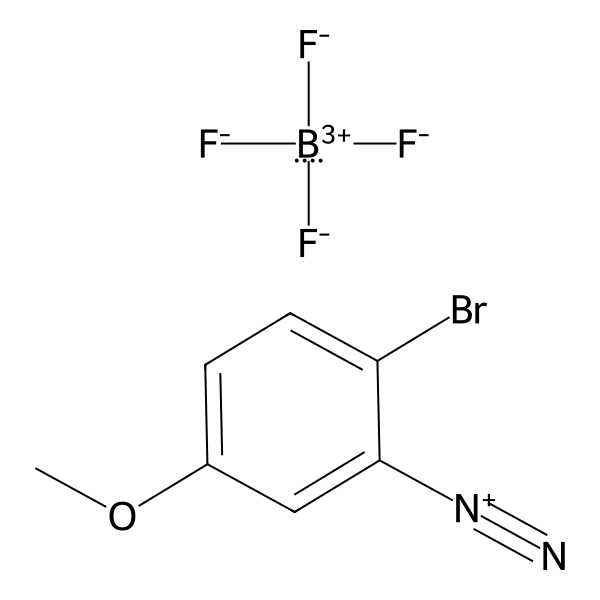 Benzenediazonium, 2-bromo-5-methoxy-, tetrafluoroborate(1-) (1:1) (ACI) Structure