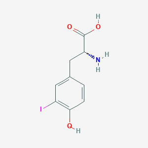 3-Iodo-D-tyrosine Structure