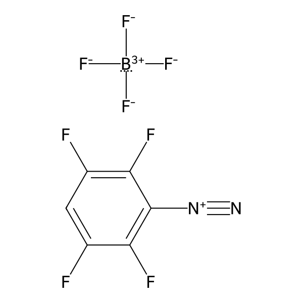 Benzenediazonium, 2,3,5,6-tetrafluoro-, tetrafluoroborate(1-) (1:1) (ACI) Structure