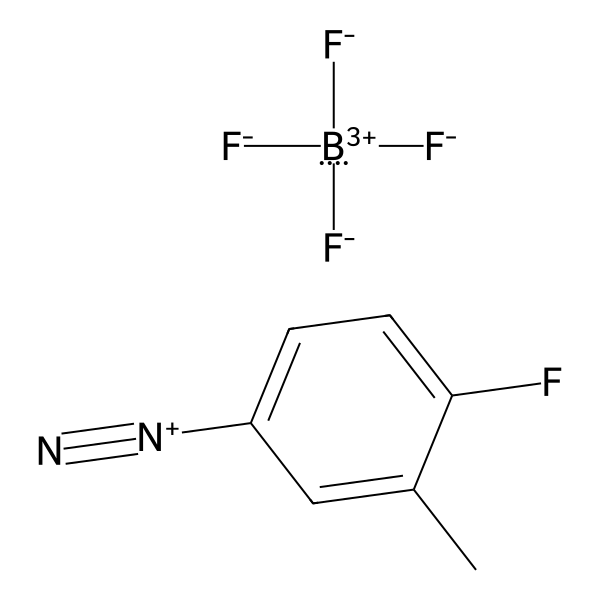 Benzenediazonium, 4-fluoro-3-methyl-, tetrafluoroborate(1-) (1:1) (ACI) Structure