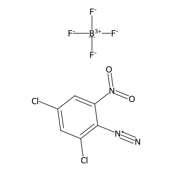 Benzenediazonium, 2,4-dichloro-6-nitro-, tetrafluoroborate(1-) (1:1) (ACI) Structure