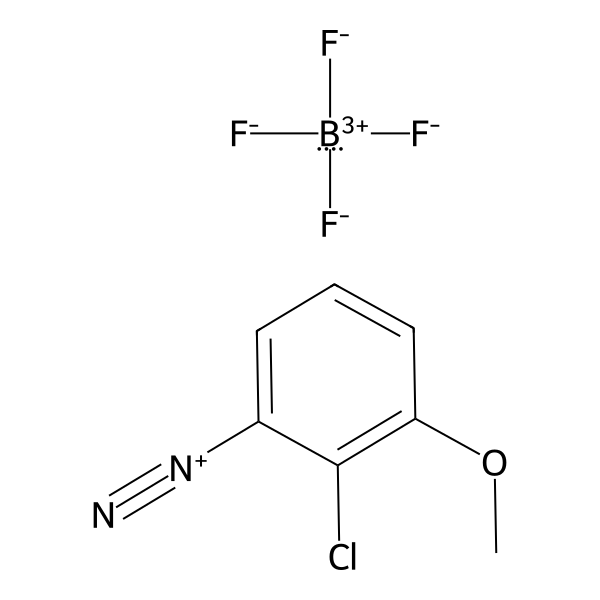 Benzenediazonium, 2-chloro-3-methoxy-, tetrafluoroborate(1-) (1:1) (ACI) Structure