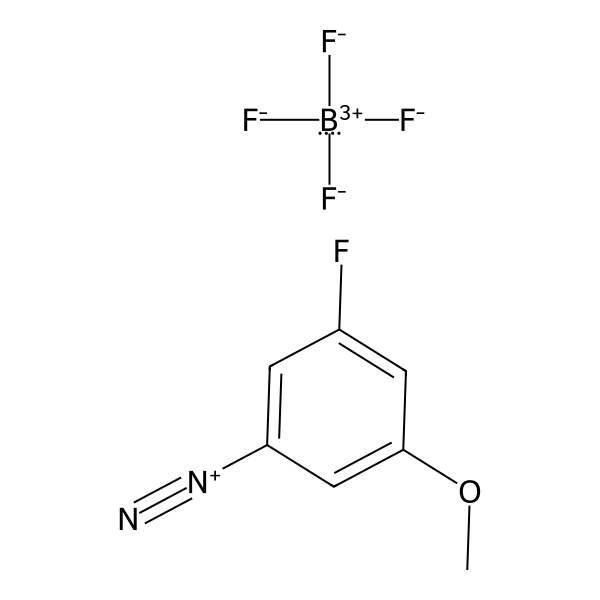 Benzenediazonium, 3-fluoro-5-methoxy-, tetrafluoroborate(1-) (1:1) (ACI) Structure
