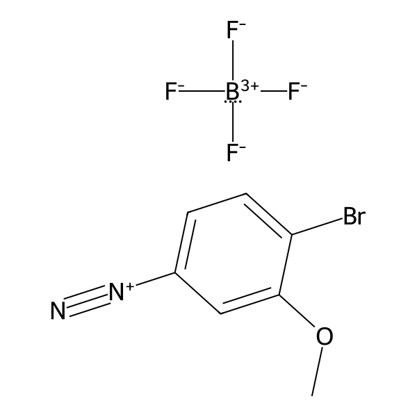 Benzenediazonium, 4-bromo-3-methoxy-, tetrafluoroborate(1-) (1:1) (ACI) Structure
