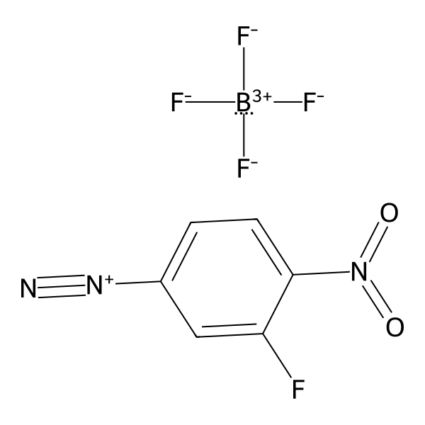Benzenediazonium, 3-fluoro-4-nitro-, tetrafluoroborate(1-) (1:1) (ACI) Structure