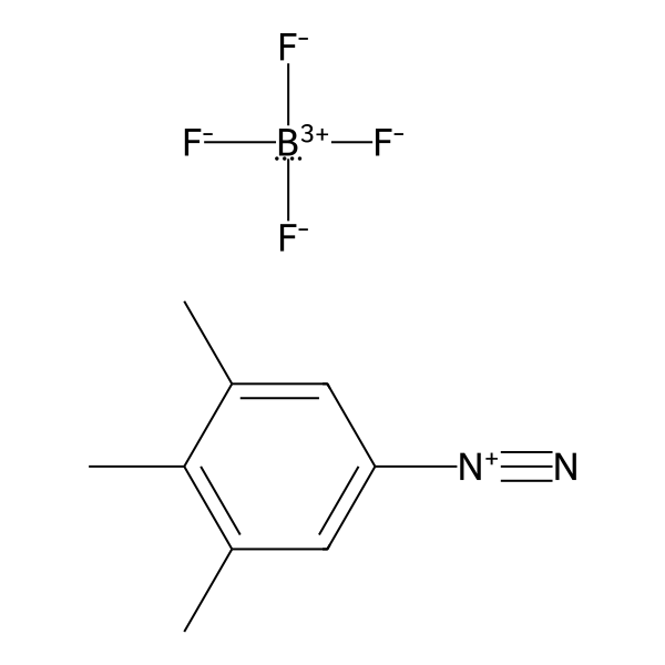 Benzenediazonium, 3,4,5-trimethyl-, tetrafluoroborate(1-) (1:1) (ACI) Structure