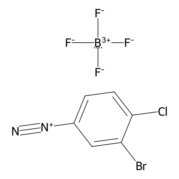 Benzenediazonium, 3-bromo-4-chloro-, tetrafluoroborate(1-) (1:1) (ACI) Structure