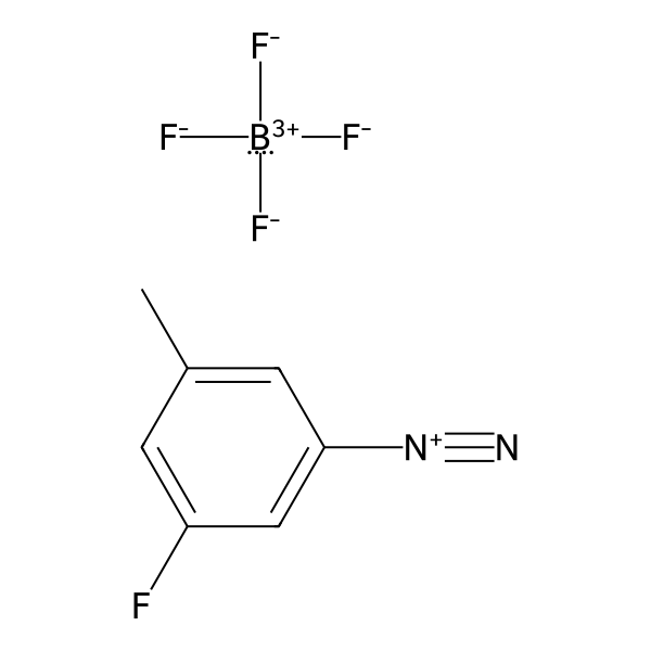 Benzenediazonium, 3-fluoro-5-methyl-, tetrafluoroborate(1-) (1:1) (ACI) Structure