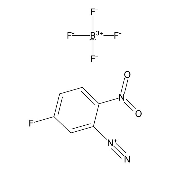 Benzenediazonium, 5-fluoro-2-nitro-, tetrafluoroborate(1-) (1:1) (ACI) Structure