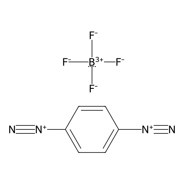 1,4-Benzenebis(diazonium), tetrafluoroborate(1-) (1:2) (ACI) Structure