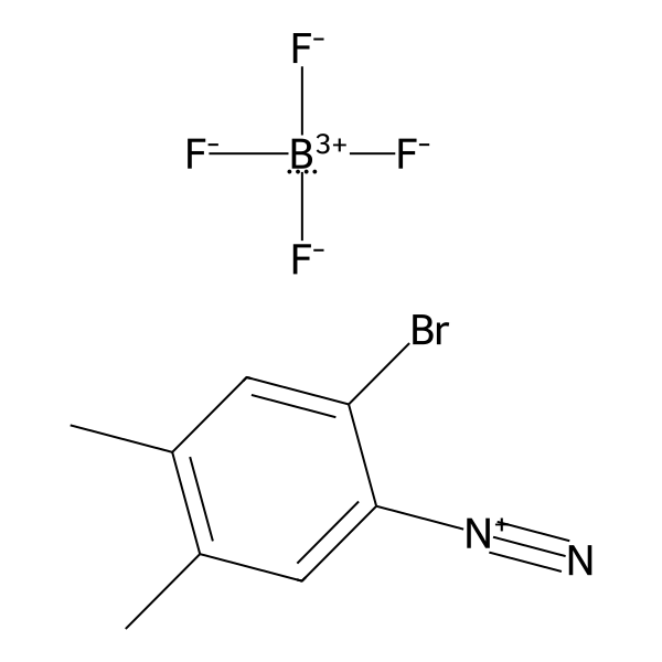 Benzenediazonium, 2-bromo-4,5-dimethyl-, tetrafluoroborate(1-) (1:1) (ACI) Structure