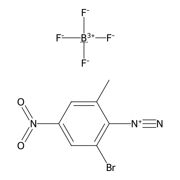 Benzenediazonium, 2-bromo-6-methyl-4-nitro-, tetrafluoroborate(1-) (1:1) (ACI) Structure