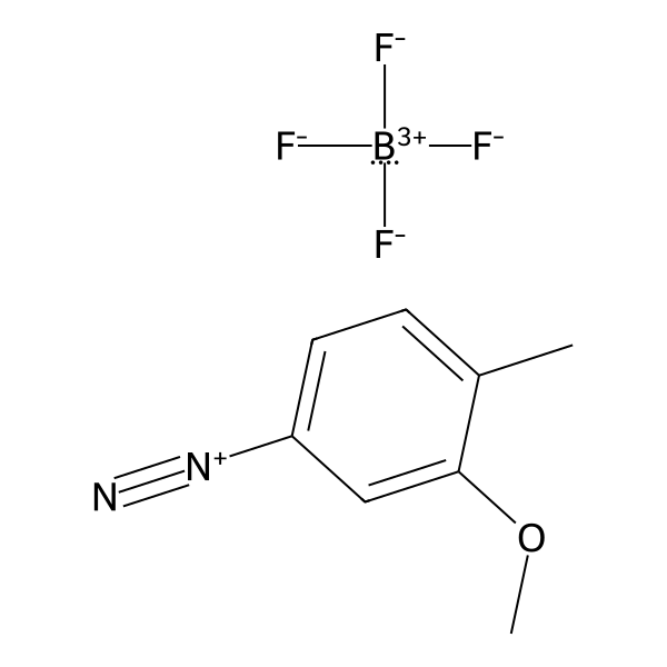 Benzenediazonium, 3-methoxy-4-methyl-, tetrafluoroborate(1-) (1:1) (ACI) Structure