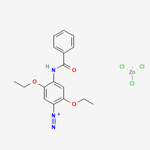 Benzenediazonium, 4-(benzoylamino)-2,5-diethoxy-, trichlorozincate(1-) (9CI) Structure