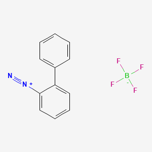 [1,1′-Biphenyl]-2-diazonium, tetrafluoroborate(1-) (1:1) (ACI) Structure