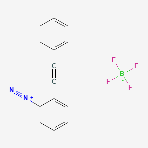 Benzenediazonium, 2-(2-phenylethynyl)-, tetrafluoroborate(1-) (1:1) (ACI) Structure