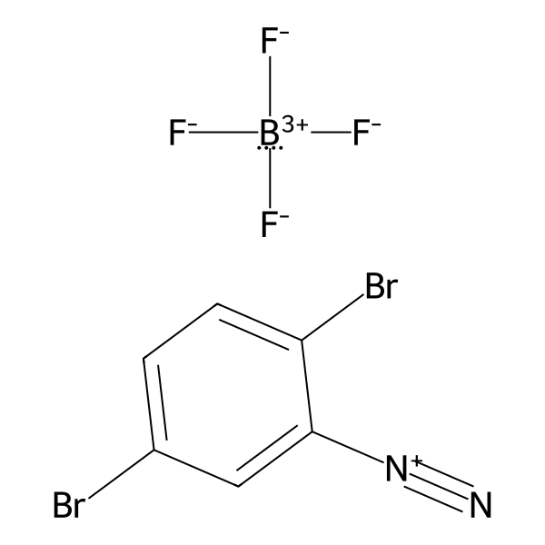 Benzenediazonium, 2,5-dibromo-, tetrafluoroborate(1-) (1:1) (ACI) Structure