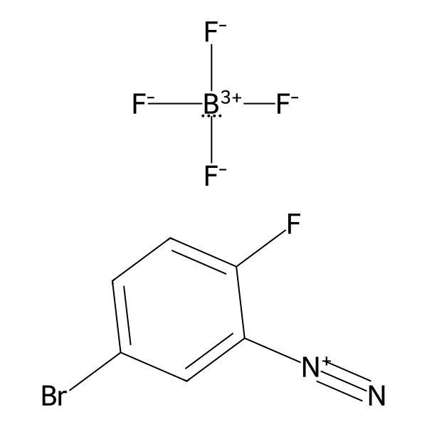 Benzenediazonium, 5-bromo-2-fluoro-, tetrafluoroborate(1-) (1:1) (ACI) Structure