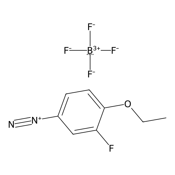 Benzenediazonium, 4-ethoxy-3-fluoro-, tetrafluoroborate(1-) (1:1) (ACI) Structure
