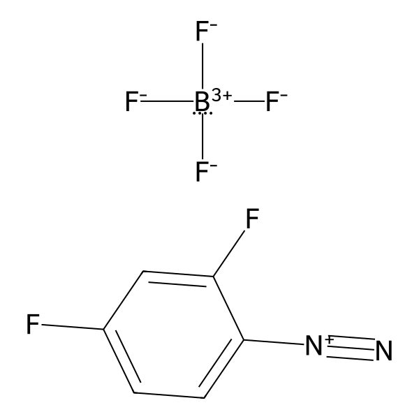 Benzenediazonium, 2,4-difluoro-, tetrafluoroborate(1-) (1:1) (ACI) Structure