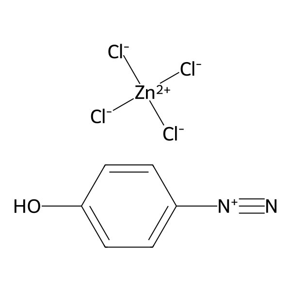 Benzenediazonium, 4-hydroxy-, (T-4)-tetrachlorozincate(2-) (2:1) (9CI, ACI) Structure