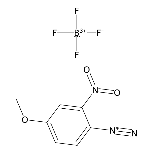 Benzenediazonium, 4-methoxy-2-nitro-, tetrafluoroborate(1-) (1:1) (ACI) Structure