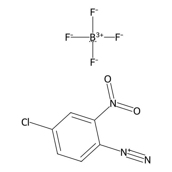 Benzenediazonium, 4-chloro-2-nitro-, tetrafluoroborate(1-) (1:1) (ACI) Structure